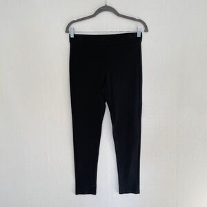 THEORY Women’s Size Medium Black Shawn C Fixture Ponte Leggings Crop Length